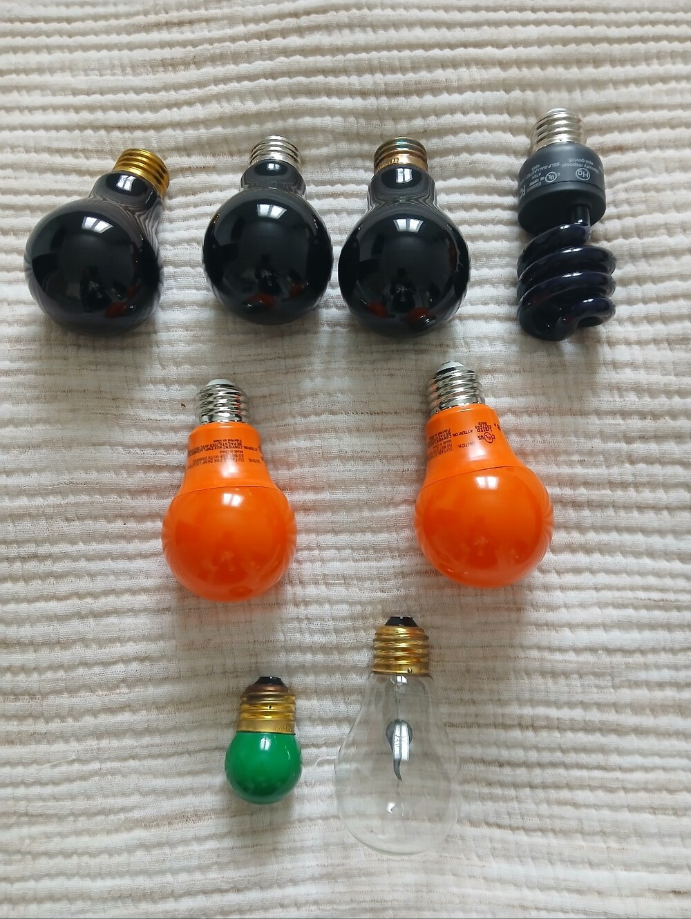 (2/15$)Halloween Party Lights Decor/ Flame Light/ Black Light / Orange Light